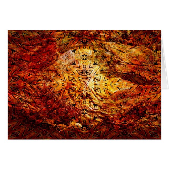 Fallen tree and fossil collage - Card (Front Horizontal)