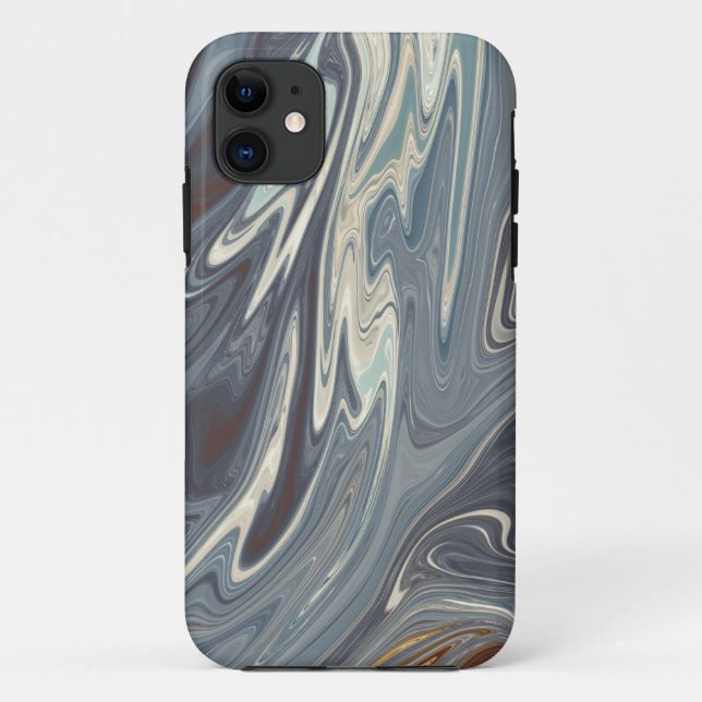 Fallen Waves Art | Best modern abstract painting Case-Mate iPhone Case (Back)