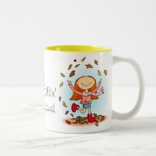 "Fallin' around!" Autumn / fall mug