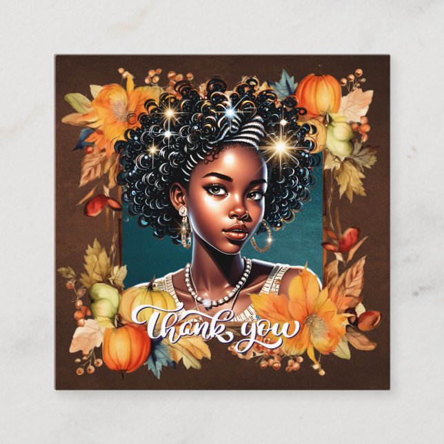 Fallin' for Fall Gorgeous Girl Gratitude Enc. Card (Front)
