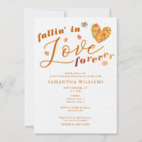 Fallin' in Love Forever Elegant Fall Bridal Shower