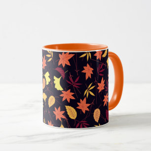 Falling Autumn Leaves - Beautiful Season - Mug