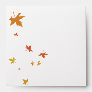 Falling Autumn Leaves Custom Envelope