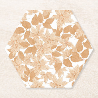 Falling Autumn Paper Coaster