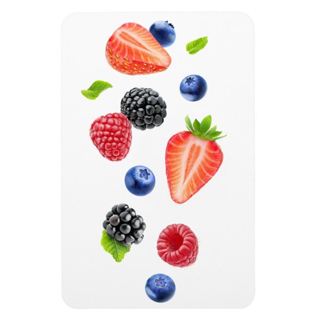 Falling berries magnet (Vertical)