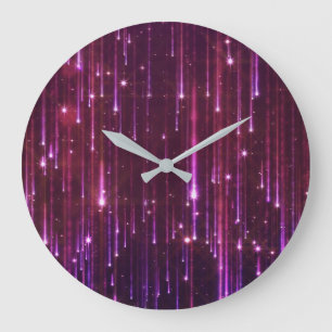 Falling bright particles large clock
