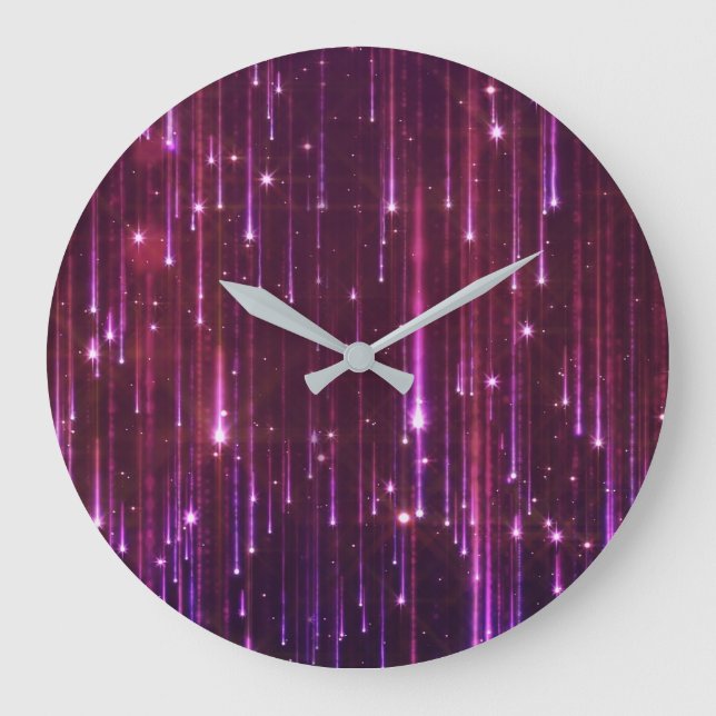 Falling bright particles large clock (Front)