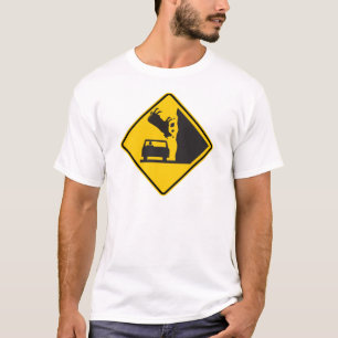 Falling Cow Zone Highway Sign T-Shirt