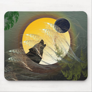 Falling Feathers Mouse Pad