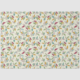 Falling Ficus Leaves Tissue Paper
