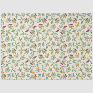 Falling Ficus Leaves Tissue Paper