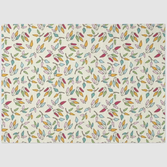 Falling Ficus Leaves Tissue Paper (Front)