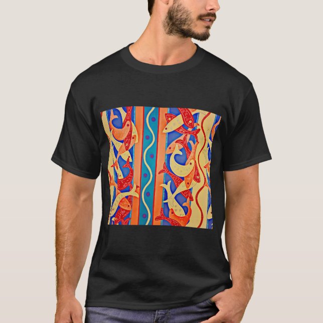Falling Fish T-Shirt (Front)
