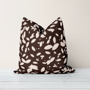 Falling Foliage Coffee Bean Throw Pillow