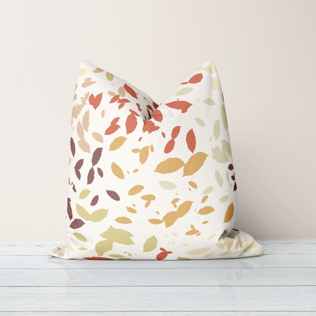 Falling Foliage Warm Neutral Throw Pillow (Creator Uploaded)