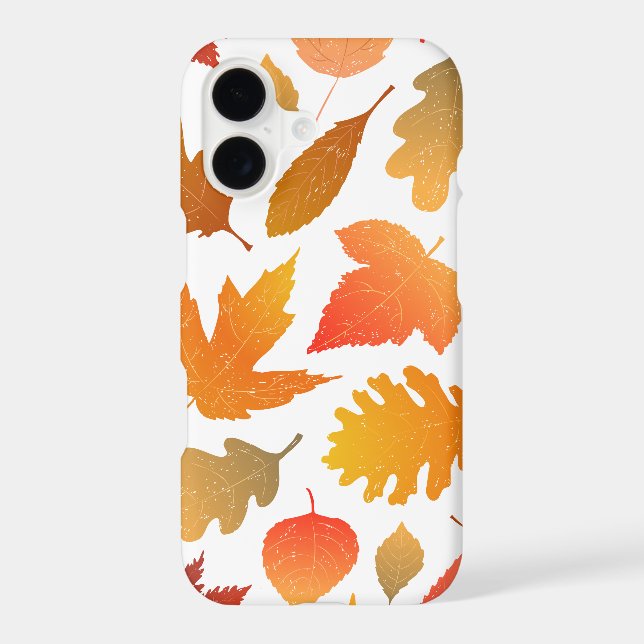 Falling for Autumn – Cosy Leaf Pattern iPhone Case (Back)