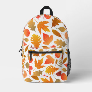 Falling for Autumn – Cosy Leaf Pattern Printed Backpack