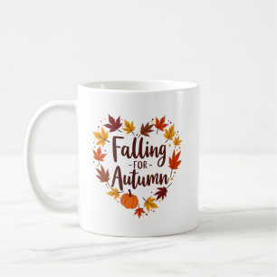 Falling for Autumn Personalised Name Coffee Mug