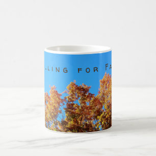 Falling for Fall Autumn Leaves Coffee Mug