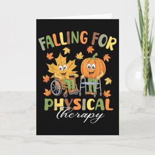 Falling For Physical Therapy Pt Cute Fall Thanksgi Card