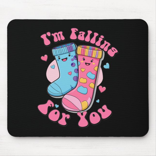 Falling For You Nurse Valentine Cna Fall Risk Non- Mouse Pad (Front)