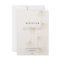 Falling Gold Ginkgo Leaves Wedding Reception Card