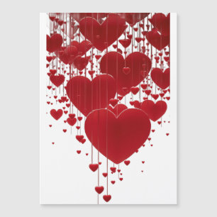 Falling Hearts: A Cinematic Love Scene Magnetic Invitation