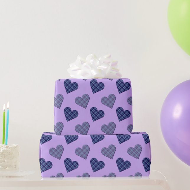 Falling Hearts in Spring Wrapping Paper (Party Gifts)