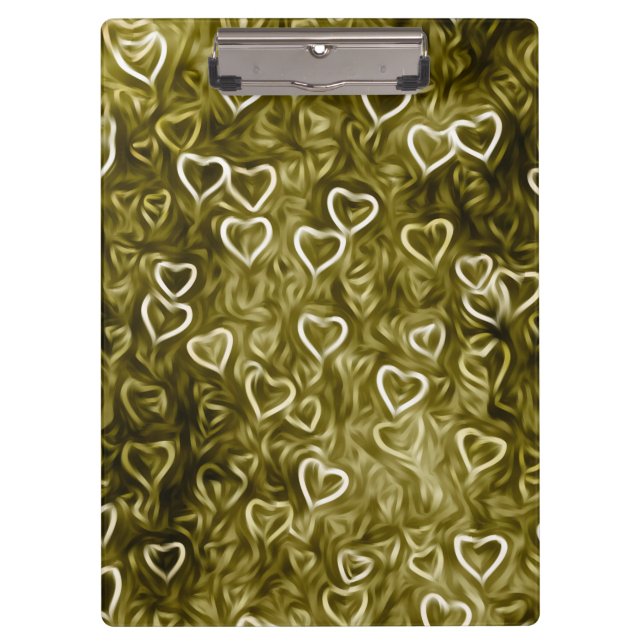 Falling Hearts - Yellow Clipboard (Front)