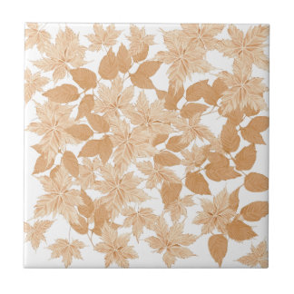 Falling in Autumn leaves Ceramic Tile