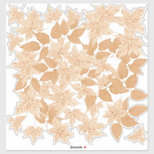 Falling in Autumn leaves Custom-Cut Vinyl Sticker