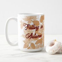 Falling in Autumn leaves Mug