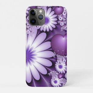 Falling in Love Abstract Flowers & Hearts Fractal iPhone 11 Pro Case