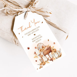 Falling in Love Autumn Baby Shower Favor Tags