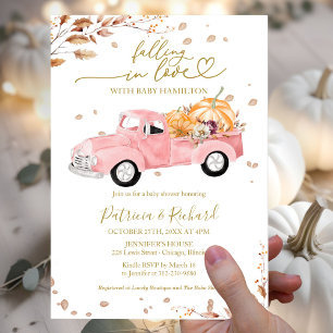 Falling in Love Baby Shower Invitation
