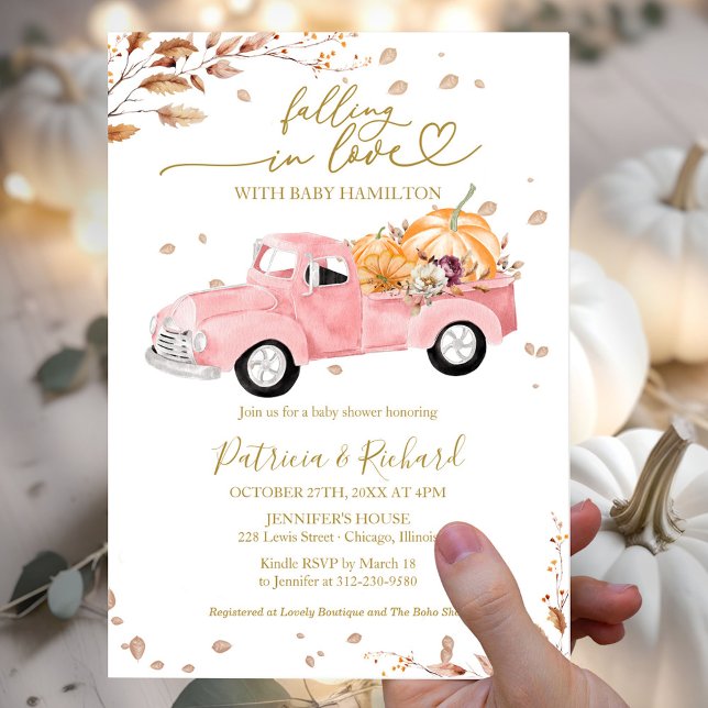 Falling in Love Baby Shower Invitation (Creator Uploaded)
