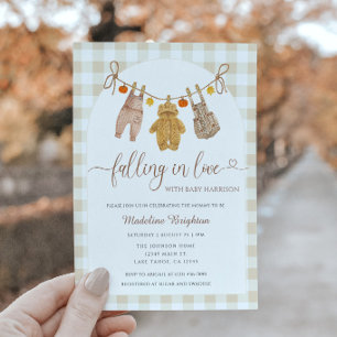Falling In Love Baby Shower Invitation