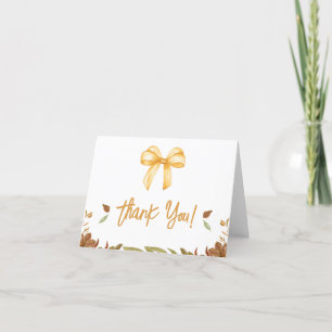 Falling in Love Baby Shower Thank You Card