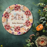 Falling in Love Baby Woodland Baby Shower Paper Plate<br><div class="desc">Complete your enchanting woodland-themed baby shower with our "Falling in Love" Baby Woodland Baby Shower Paper Plates! Featuring adorable woodland creatures and a heartwarming design, these paper plates are the perfect addition to your celebration. Crafted from high-quality materials, they are both sturdy and charming, ensuring that your guests can enjoy...</div>