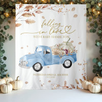 Falling In Love Boy Baby Shower Backdrop