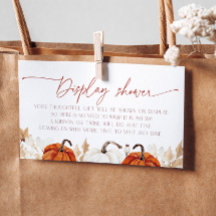 Falling in Love Pumpkin Display Shower Bridal