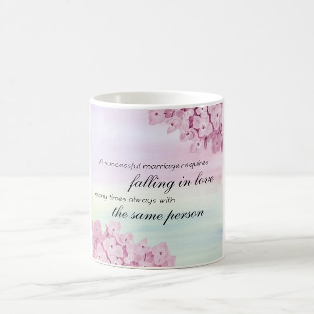 Falling in love quote coffee mug (Center)