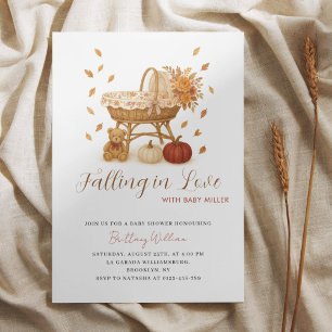 Falling in Love Rustic Baby Shower Invitation