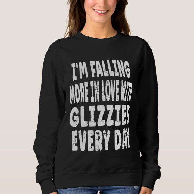 Falling In Love With Glizzies Hot Dog Valentine's  Sweatshirt (Front)