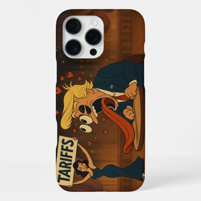 Falling in love with Tariffs iPhone Case (Back)