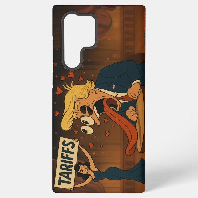 Falling in love with Tariffs Samsung Galaxy S22 Ultra Case (Back)