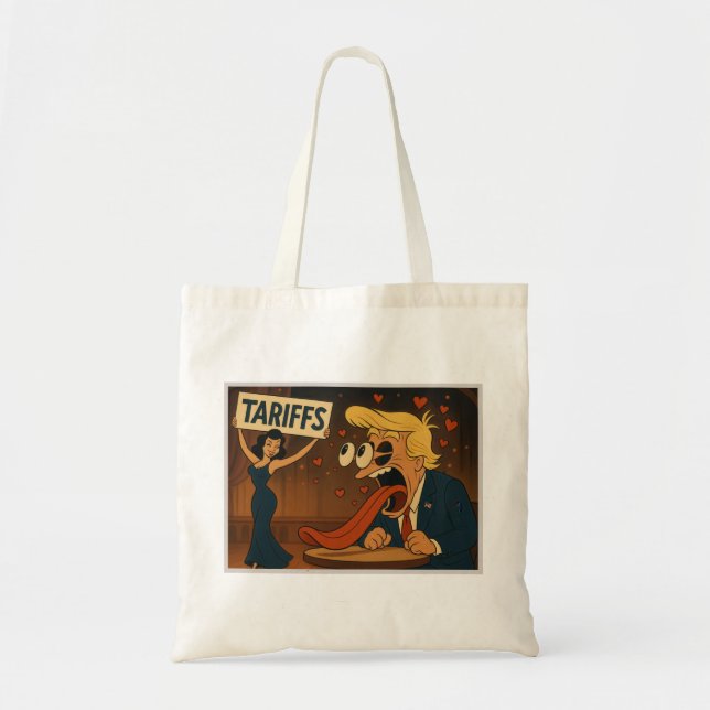 Falling in love with Tariffs Tote Bag (Front)