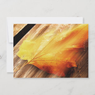 Falling Leaf Invitation