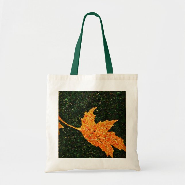 Falling Leaf Oil Painting Tote Bag (Front)