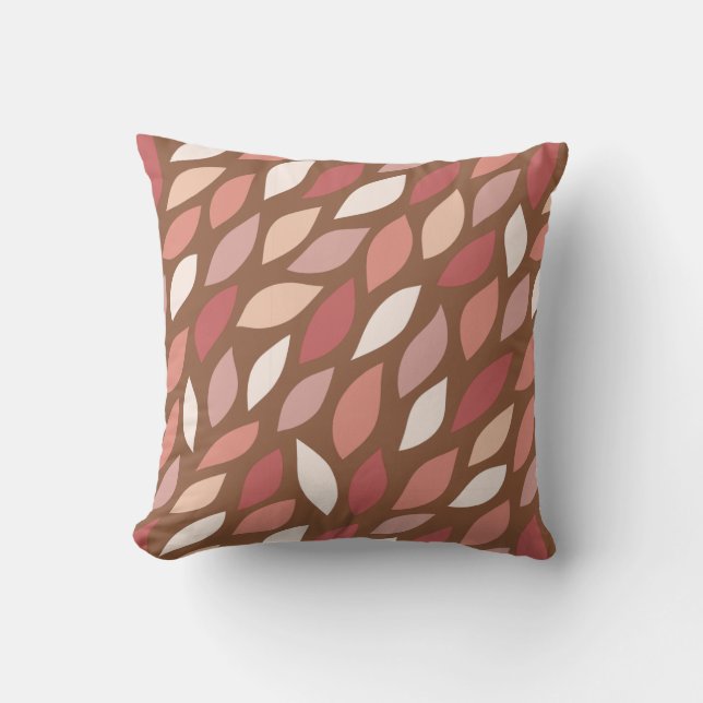 Falling leaves, autumn colours cushion (Front)